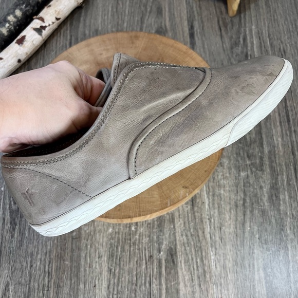 *FRYE | Mindy Slip-On Leather Sneaker Shoes in Tan Brown Size 9.5 - Picture 12 of 16